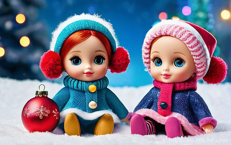 LOL 서프라이즈의 다양한 글로벌 트렌드 사례 - **Prompt: Festive Winter Wonderland with LOL Surprise Dolls**
    A vibrant, heartwarming image of t...