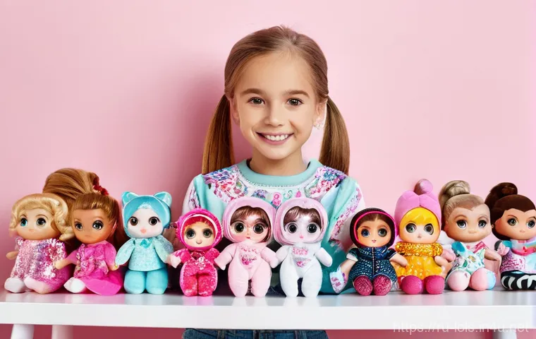 LOL 서프라이즈 장난감의 사회적 반응 - **Imaginative Playtime with Friends:** Two diverse girls, approximately 8-10 years old, are seated o...