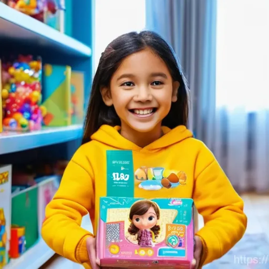 LOL 서프라이즈 주변 캐릭터와 연계 스토리 - **Prompt:** A close-up, highly detailed shot of a child (around 8-10 years old, gender-neutral, wear...