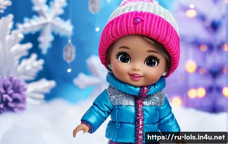 LOL 서프라이즈의 글로벌 소비자 반응 조사 - A vibrant and colorful scene showcasing a collection of LOL Surprise dolls from the “Winter Disco” s...