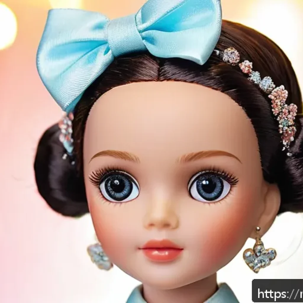 LOL 서프라이즈의 커스터마이징 튜토리얼 - A highly detailed custom doll with a matte plastic surface, featuring delicately hand-painted facial...