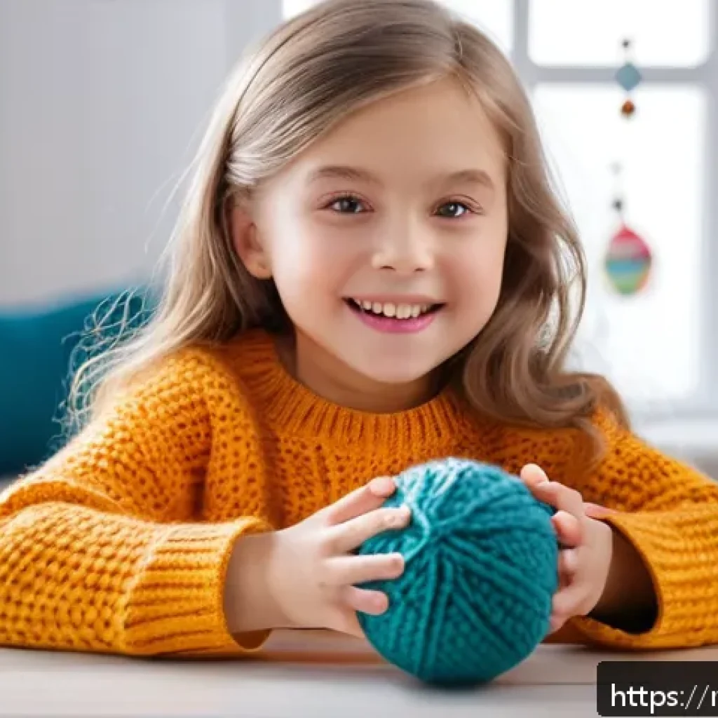 LOL 서프라이즈의 시장 점유율 변화 - A young Russian girl, around 6 years old, wearing colorful casual clothes and a warm knitted sweater...