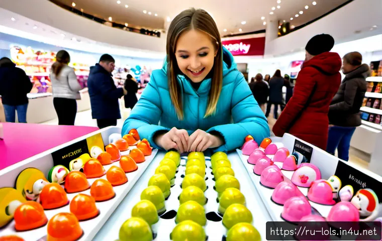 Home 17 LOL 서프라이즈의 주요 팬 행사와 참여 방법 - Photorealistic family-friendly toy collector event in a modern Moscow shopping center, excited child...