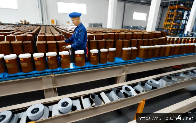 Home 17 LOL 서프라이즈의 유통 경로 - Photorealistic toy distribution warehouse in Russia, unbranded colorful surprise doll capsules packe...