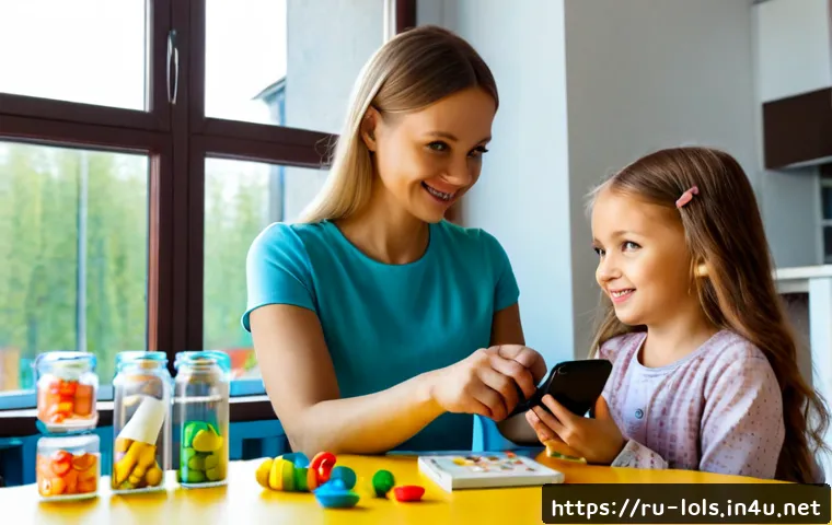 LOL 서프라이즈의 소비자 만족도 조사 - Photorealistic Russian mother and young daughter at a bright apartment kitchen table, comparing seve...