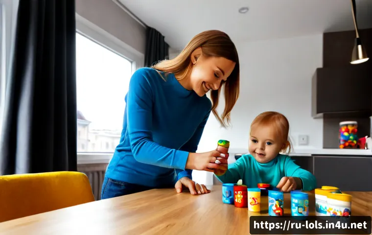Home 17 LOL 서프라이즈와 관련된 다양한 소비자 참여 아이디어 - Photorealistic bright family playroom in a modern Russian apartment, a cheerful child wearing casual...